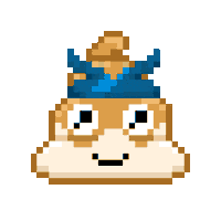Pixel Shitting Sticker by Poopies.io