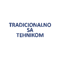Tradicionalno Sa Tehnikom Sticker by KONTEH
