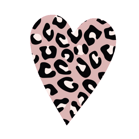 Heart Cheetah Sticker by Zappos