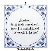 Wijsheid Spreuk Sticker by Tegelspreuken.nl