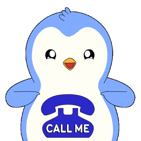 Call Me Waiting Sticker by Pudgy Penguins