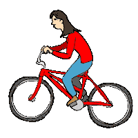 Pedaling Mountain Bike Sticker