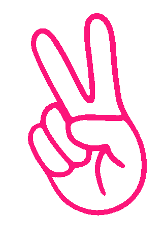 theneonteaparty giphyupload peace peace sign jess stempel Sticker