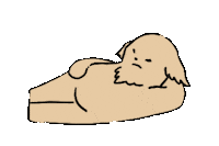 Dog Lay Sticker