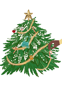 Christmas Tree Celebration Sticker