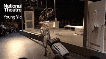 Gillian Anderson Suitcase GIF by National Theatre