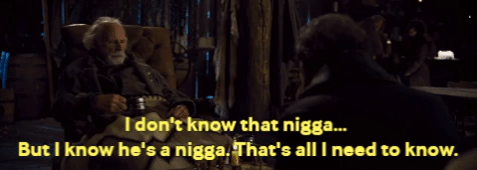 the hateful eight ; #nigga ; #racism GIF