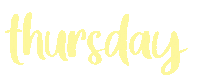 Thursday Weekday Sticker
