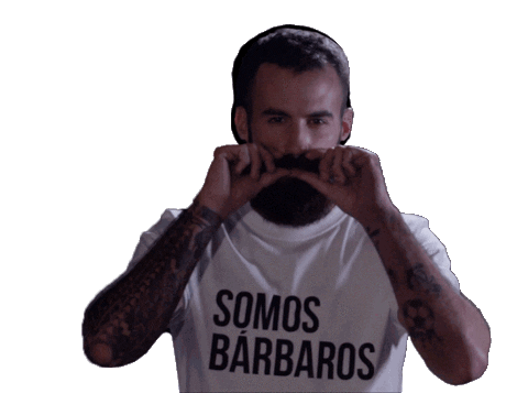 marc crosas beard Sticker by Somos Barbaros
