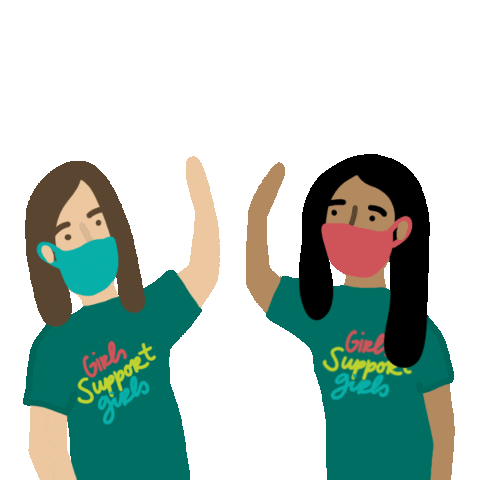 FNBO women girls mask teamwork Sticker