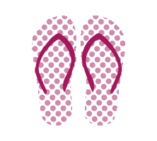 Flip Flop Summer Sticker