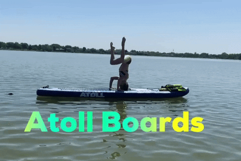 atollboards handstand paddleboard paddleboarding paddle board GIF