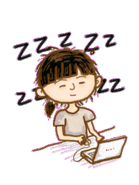 Tired Sticker