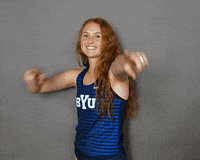Celebration Point GIF by BYU Cougars