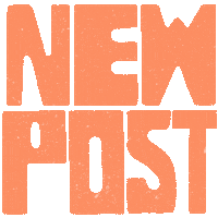 Excited New Post Sticker