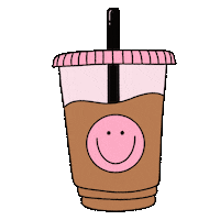 Happy Iced Coffee Sticker