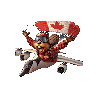 Flying Canadian Sticker by Airborne Petawawa