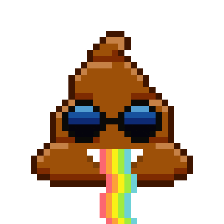 Art Shitting Sticker by Poopies.io