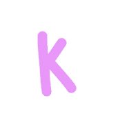 Pastel K Sticker