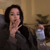 Cute Girl Smoking GIF