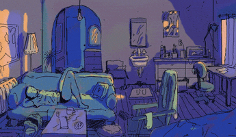 sunday chilling GIF by Koji Yamamoto