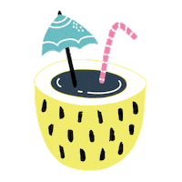 Shamrocke party beach cocktail tropical Sticker