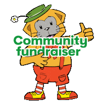 Telethon7 fat cat telethon telethon fundraiser supported by telethon Sticker