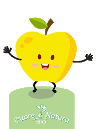 cuoredinatura mela mele cuore di natura bio piccoli intenditori Sticker