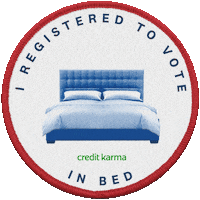 Voting Voter Registration Sticker by Credit Karma