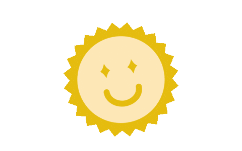Smiley Sun Sticker by DetourCoffee