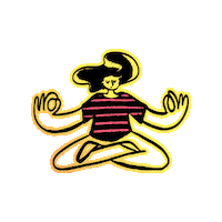 Art Relaxing Sticker by Nilaja