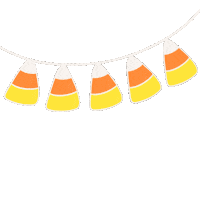 Candy Corn Halloween Sticker