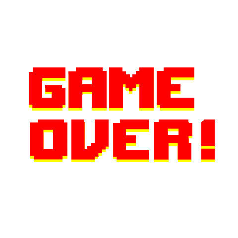 Lose Game Over Sticker by Jake Martella