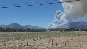 Arizona Wildfire Triggers Evacuations North of Flagstaff