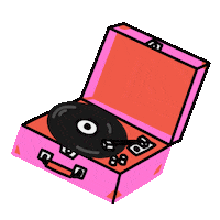 Vinyl Toca Discos Sticker by Marcela Illustrates