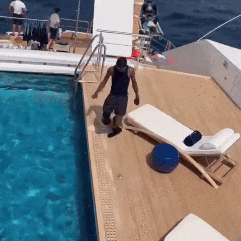 Travis Scott Swimming GIF