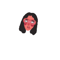 Art Girl Sticker by Gelyane