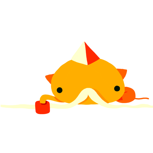 happy cat Sticker by Cindy Suen