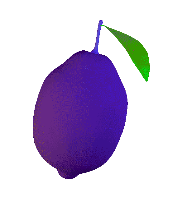 3D Fruit Sticker