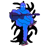 Guitar Slime Sticker