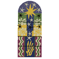 Sad Modern Art Sticker