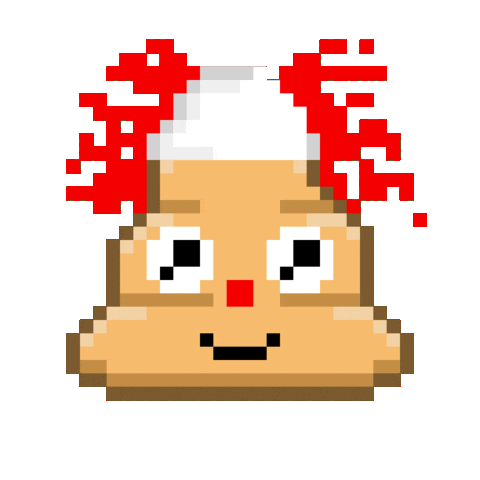 Art Shitting Sticker by Poopies.io