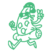 Plant Based Pizza Sticker by Burgreens