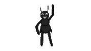 CivilAnts waving waves bug insect Sticker