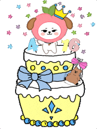 Happy Birthday Star Sticker