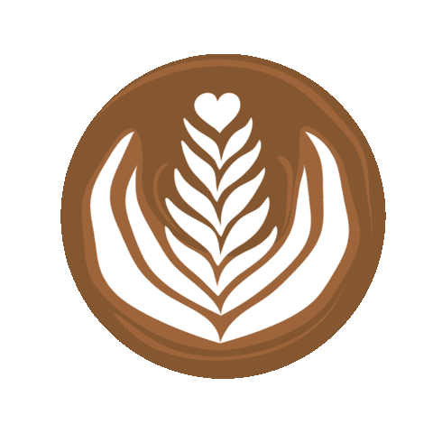 Coffee Rosetta Sticker by pushandpour