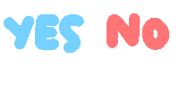 Yes Or No Love Sticker by Ai and Aiko