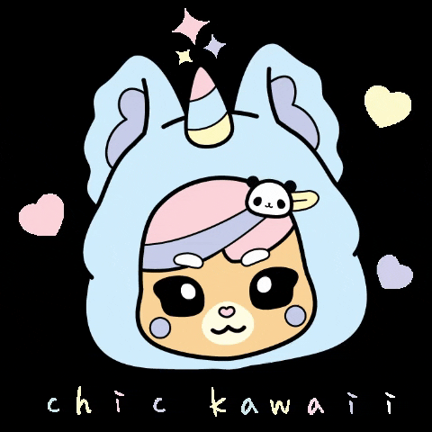 chickawaii giphygifmaker kawaii animals sweet GIF