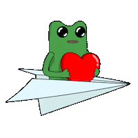 I Love You Heart Sticker by fwogs