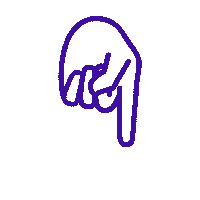 superbrilliand hand finger push zeigen Sticker